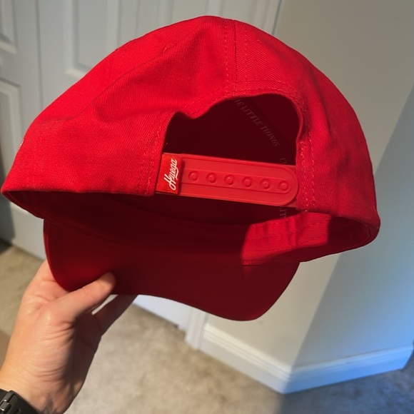 Red Embroidered Cap - Picture 3 of 5
